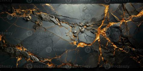 Black marble background with gold veins. 3d rendering, 3d illustration ...