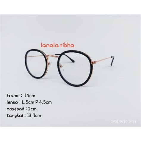 Jual Kacamata Oval Minus Jarak Jauh Rabun Jauh Ye Vintage Frame Korea