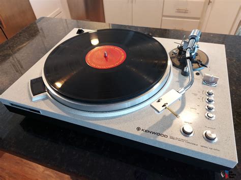 Rare Vintage Kenwood Kd Turntable Granite Deck Serviced