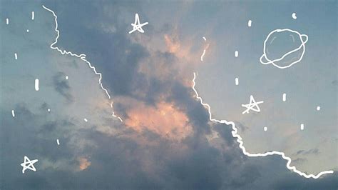 Aesthetic Sky Doodles Laptop Kawaii Aesthetic Hd Wallpaper Peakpx