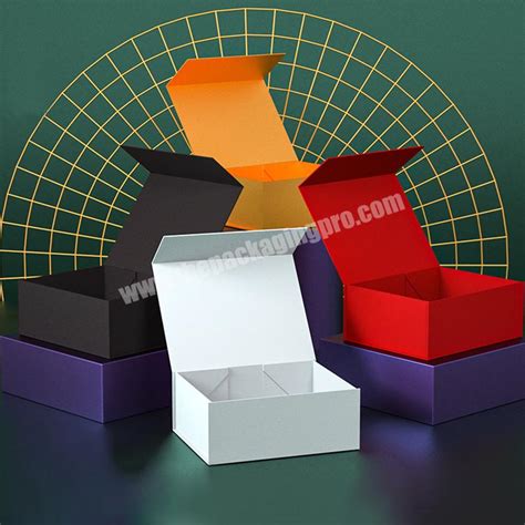 Lipack Custom Folding Paper Flat Pack Box Luxury Magnetic Closure