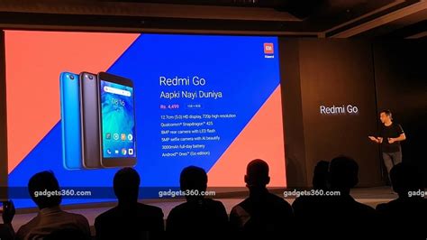 Redmi Go Android Go Smartphone With Snapdragon Soc Launched In