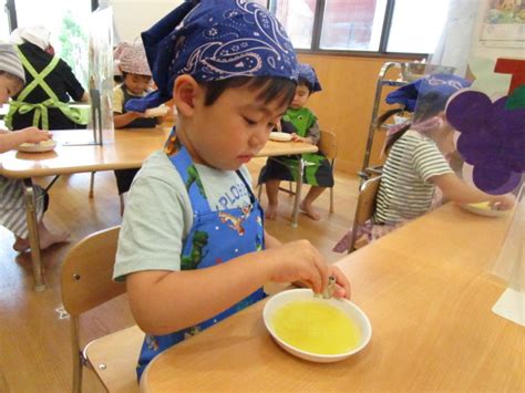 寒天入りフルーツポンチ♪ ～西新井南園・すみれ組～ 足立区・品川区・墨田区の東京都認可・認証保育所 たんぽぽ保育所グループ