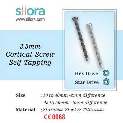 Mm Cortical Screw Self Tapping Business Photo Album By Siora