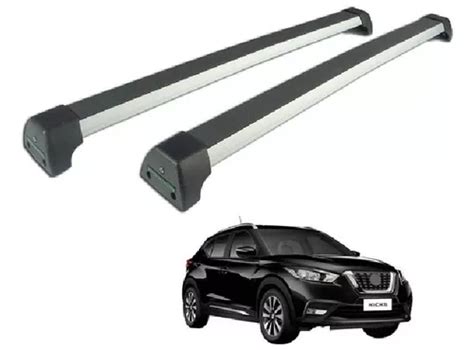 Rack De Teto De Alumínio C Longarina Nissan Kicks 4 Portas