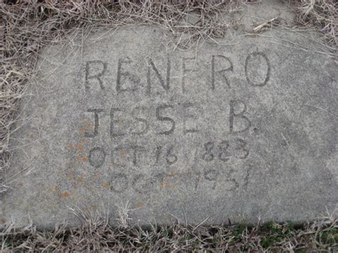 Jesse B Renfro 1883 1951 Find A Grave Memorial