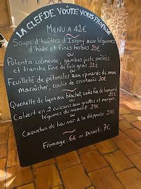 La Clef de Voute à Val d Oingt MENU CARTE