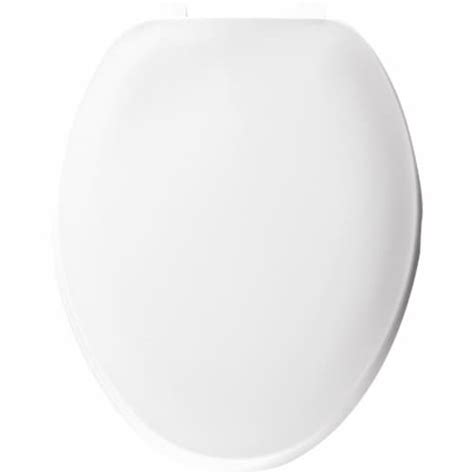 Bemis Elongated White Plastic Closed Front Toilet Seat Pick