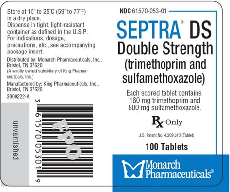 Septra: Package Insert / Prescribing Information