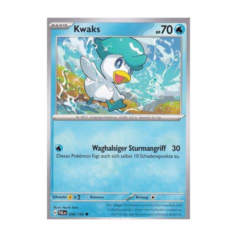 Kwaks 050 193 Entwicklungen In Paldea Pokemon Karte Kaufen