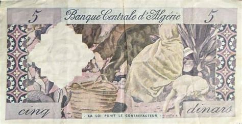 Billete Dinars Argelia Foronum