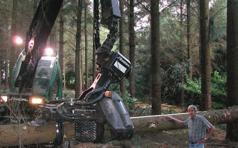 Bois de Robien Une abatteuse performante Le Télégramme