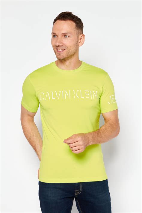 Buy Calvin Klein Jeans Men Crew Neck Short Sleeve Brand Logo T Shirt