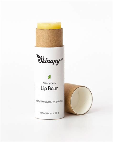 Skinapy Natural And Organic Minty Cool Vegan Lip Balm