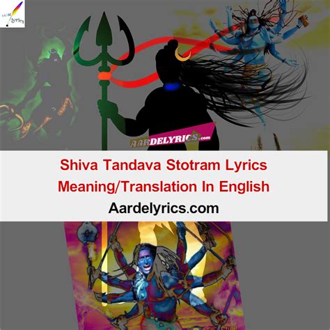 Shiva Tandava Stotram Lyrics Meaningtranslation In English