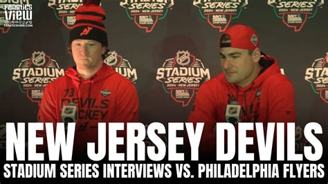 Tyler Toffoli Timo Meier React To New Jersey Devils Stadium Series