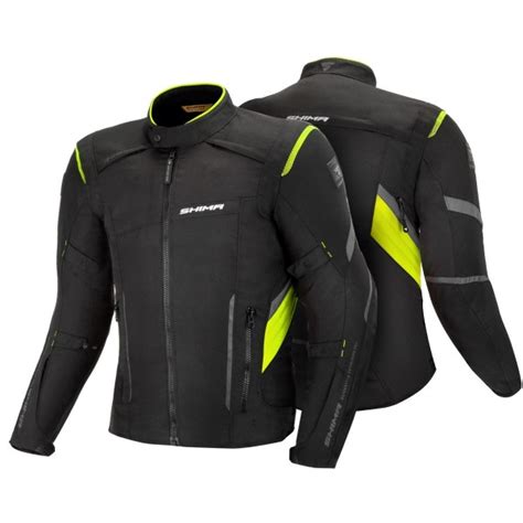 Tekstylna Kurtka Motocyklowa Shima Rush Men Yellow Fluo Kurtki