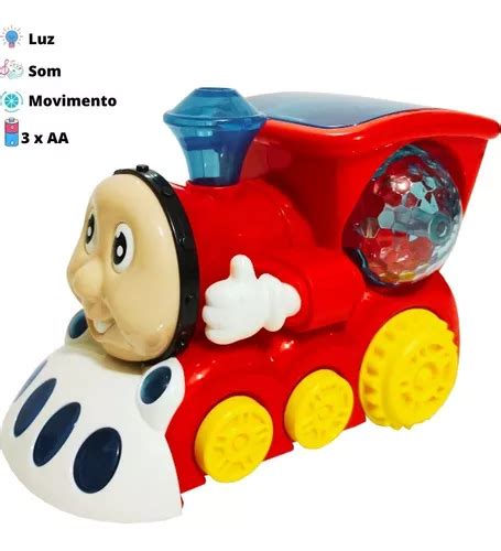 Brinquedo Trem Thomas Trenzinho Infantil Bate Volta Luz Som