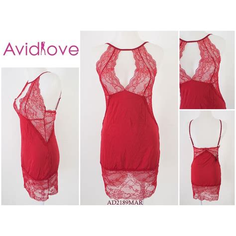 Jual Baju Tidur Wanita Lingerie Sexy AVIDLOVE Tanpa Busa Full Cup Mix Renda Pakaian Dalam AD
