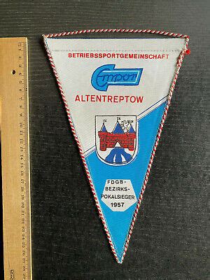 Age Pennant Bsg Empor Altentreptow Fdgb Bezirks Pokalsieger