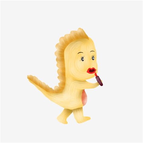 Cute Dinosaurs Hd Transparent Cute Dinosaur With Lipstick Dinosaur