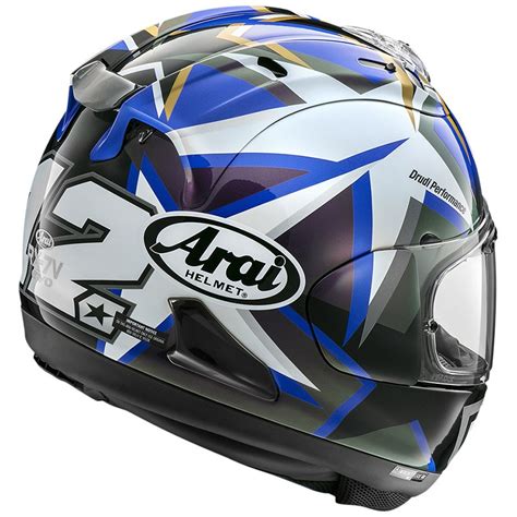 Casco Arai Rx V Evo Maverick Star Blu Fibra Motobeat