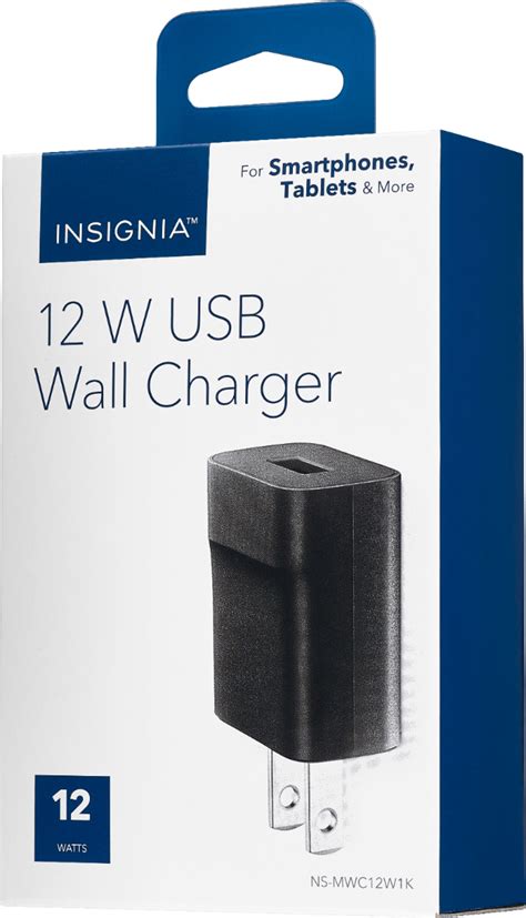 Best Buy Insignia™ 12 W Usb Wall Charger Black Ns Mwc12w1k