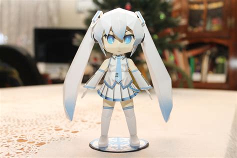 Chibi Snow Miku Papercraft By Demonba55player On Deviantart