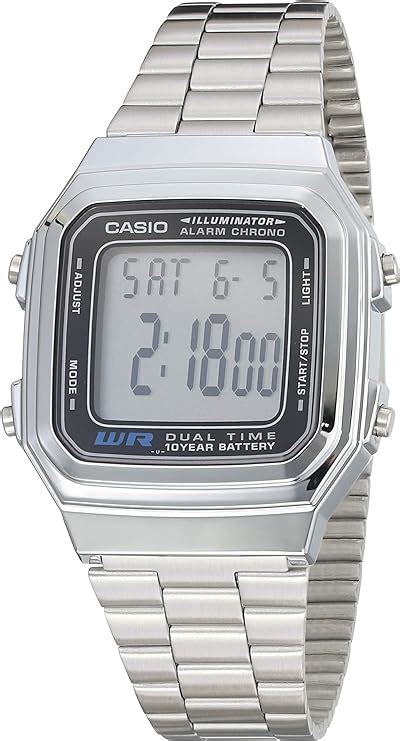 Reloj Casio Digital Retro Unisex Pulsera De Acero Inoxidable Amazon