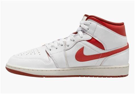 Air Jordan 1 Mid Dune Red Release Details · Justfreshkicks