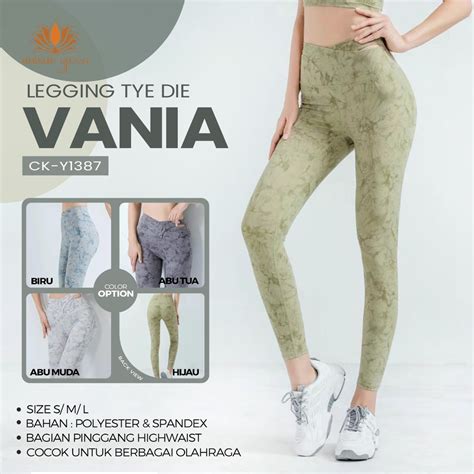 Jual Legging Highwaist Senam Yoga Pilates Gym Running Legging Vania