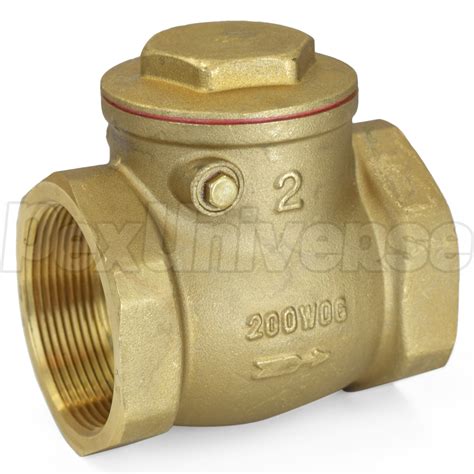 2 Threaded Swing Check Valve Lead Free PexUniverse