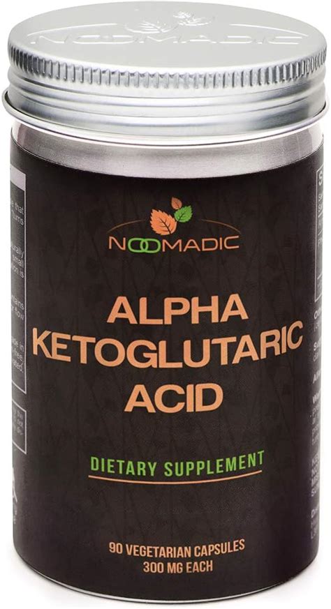 Amazon Noomadic Alpha Ketoglutaric Acid AKG Supplement 90