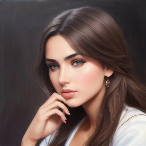 Beautiful Serbian Girl Oil Painting Uhd 8k Very D