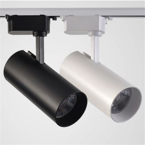 Spot Sur Rail Professionnel W Led Blanc Ou Noir Dimmable Ledspot Planet