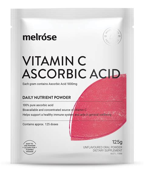 Melrose Vitamin C Ascorbic Acid G Australian Vitamins