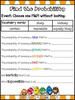 M&M Probability by Keeping Up with Kindergarten with Ms Graham | TpT