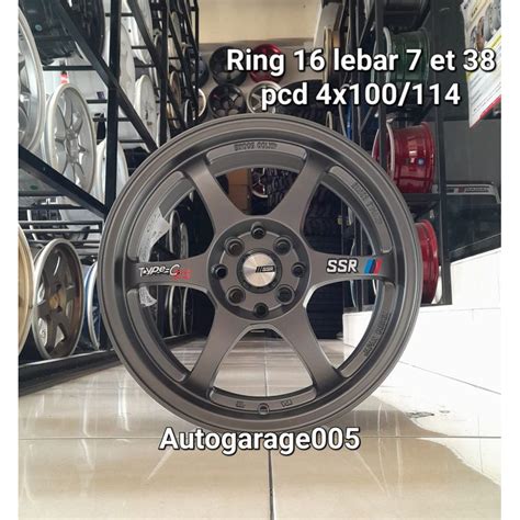 Jual Velg Ssr Type C Ring Lebar Et Pcd X Gunmetal