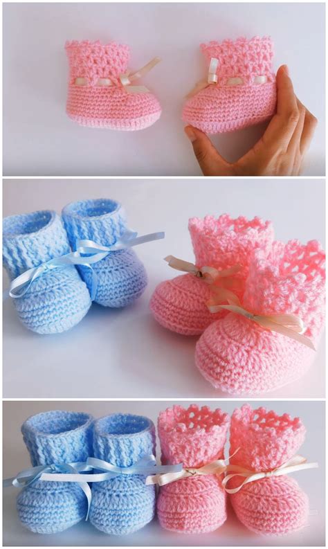 Crochet Lovely Baby Shoes Step By Step Video Tutorial Crochet Ideas