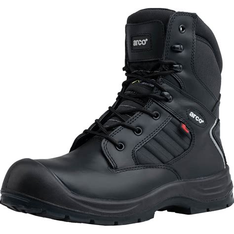 Arco St Black High Leg S Internal Met Guard Safety Boots Arco