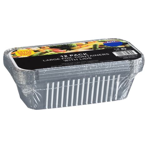 Large Foil Container With Lids Pk Cookware B M