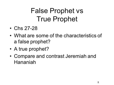 Jeremiah Strike One Strike Two False Prophet Vs True Prophet Chs