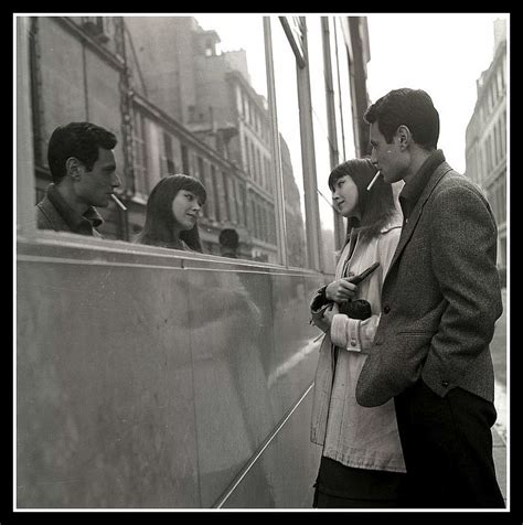 Anna Karina And Co Star Michel Subor During Filming Of Le Petit Soldat