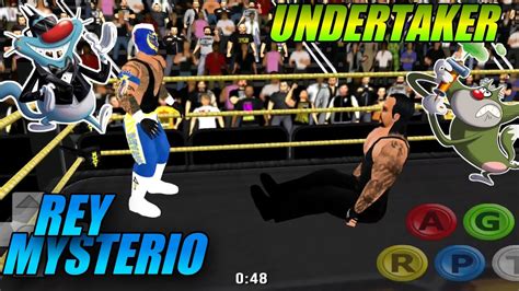 Jack The Undertaker Vs Oggy The Rey Mysterio In Wrestling Revolution 3d