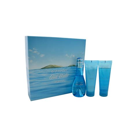 Davidoff Cool Water Women 3-Piece Gift Set - Walmart.com - Walmart.com