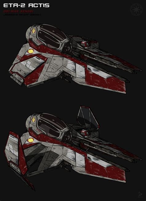 Obi Wan Kenobi S Eta 2 Actis Class Interceptor By Valdore17 Star Wars Vehicles Star Wars