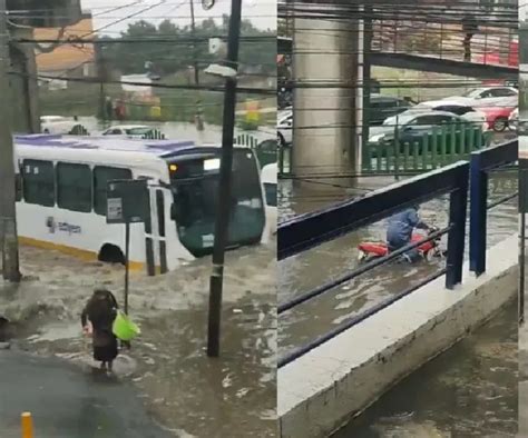 Video Abuelita Casi Es Arrastrada A La Corriente Por Inundaciones En