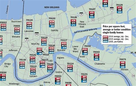 New Orleans Zip Code Map