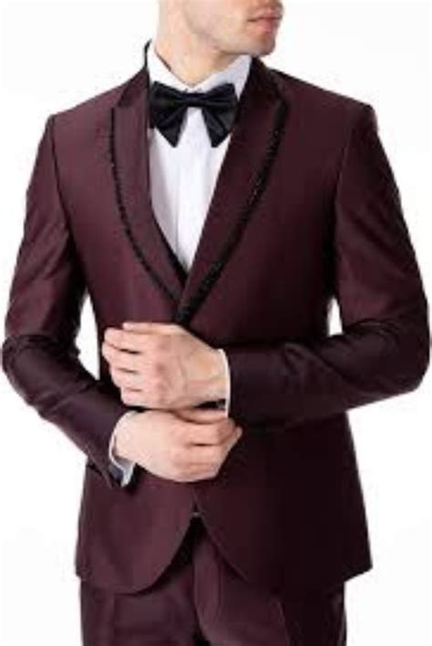 Buy Trendy Mens Burgundy 3 Piece Suit For Men At Sainly Sainly