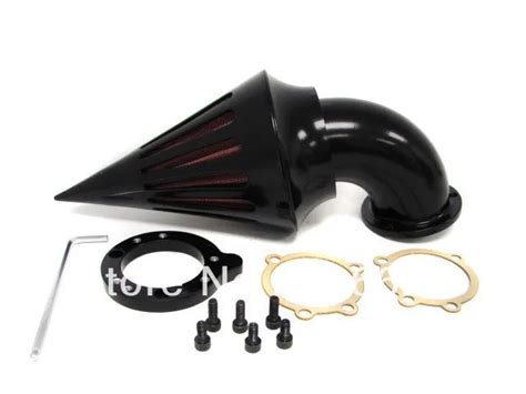 Freeshipping BLACK SPIKE AIR CLEANER CARB COVER INTAKE FILTER FITS